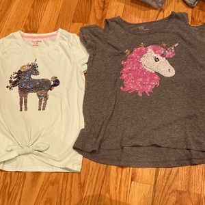 Unicorn T-shirt’s 2 together.